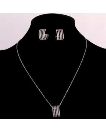 Cubic Zirconia Necklace Set