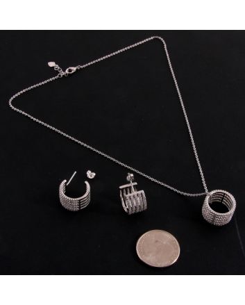 Cubic Zirconia Necklace Set