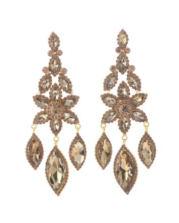 Large Rhinestone Chandelier Earrings