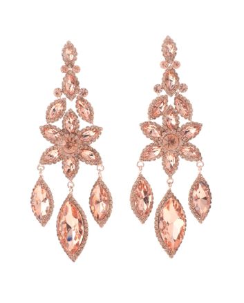 Large Rhinestone Chandelier Earrings