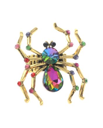 Crystal Spider Stretch Ring