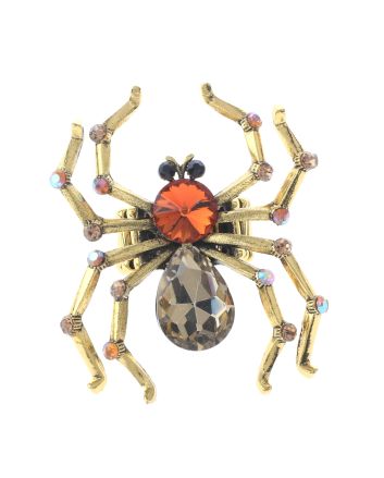 Crystal Spider Stretch Ring