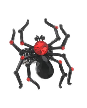 Crystal Spider Stretch Ring