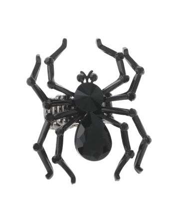 Crystal Spider Stretch Ring