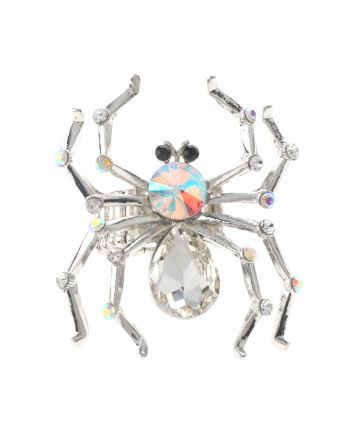 Crystal Spider Stretch Ring