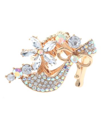 Crystal High Heel Shoe Stretch Ring
