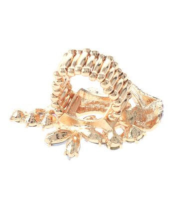 Crystal High Heel Shoe Stretch Ring