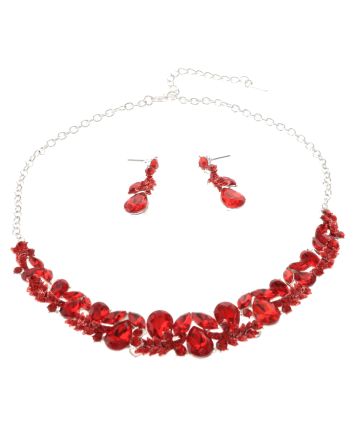 Rhinestone Necklace Set 