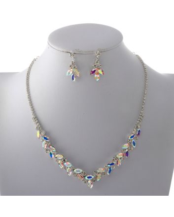 Rhinestone Necklace Set 