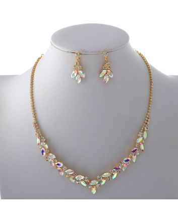 Rhinestone Necklace Set 