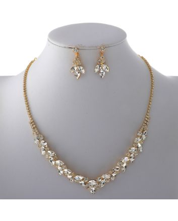 Rhinestone Necklace Set 
