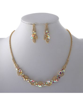 Rhinestone Necklace Set 