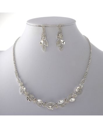 Rhinestone Necklace Set 