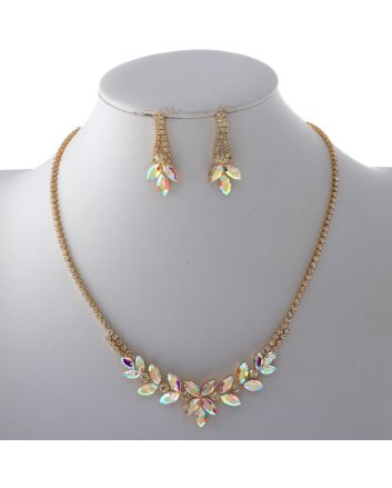 Rhinestone Necklace Set 