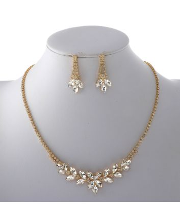Rhinestone Necklace Set 