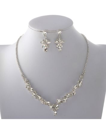 Rhinestone Necklace Set 
