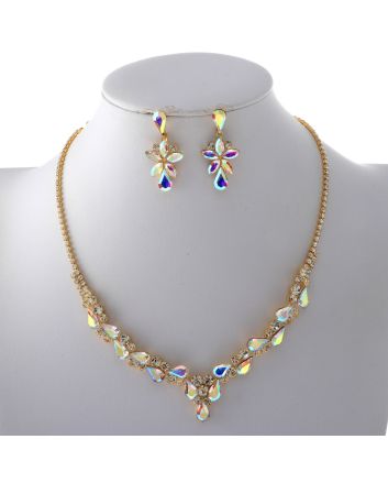 Rhinestone Necklace Set 