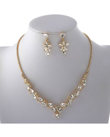 Rhinestone Necklace Set 