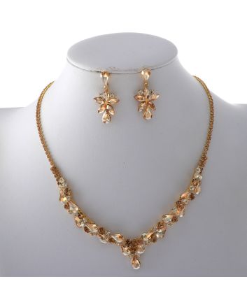 Rhinestone Necklace Set 