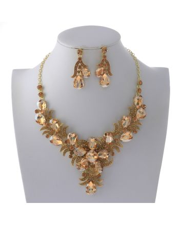 Rhinestone Necklace Set 