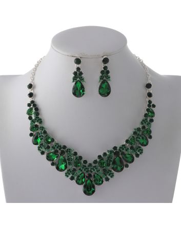 Rhinestone Necklace Set 