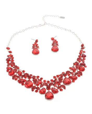 Rhinestone Necklace Set 