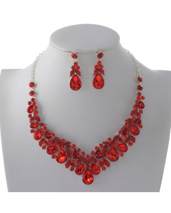Rhinestone Necklace Set 