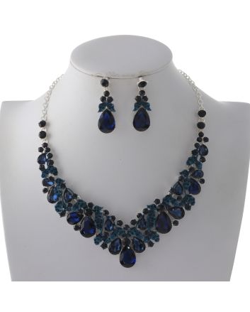 Rhinestone Necklace Set 
