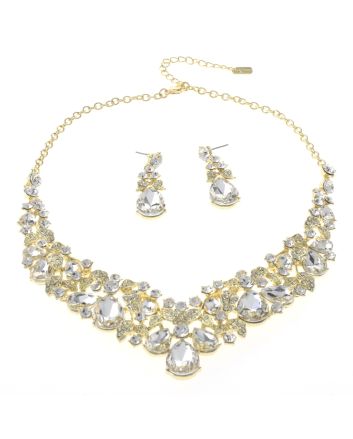 Rhinestone Necklace Set 
