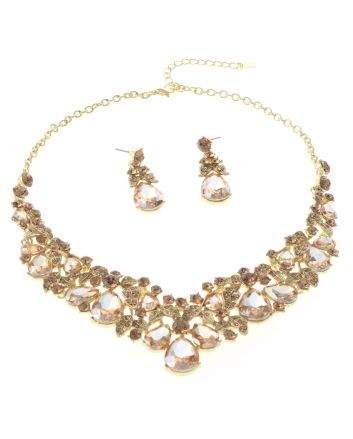 Rhinestone Necklace Set 