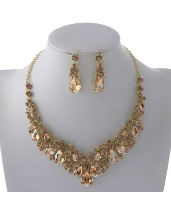 Rhinestone Necklace Set 