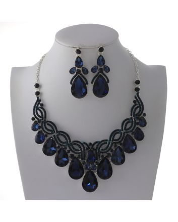 Rhinestone Necklace Set 