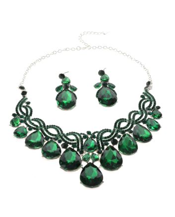Rhinestone Necklace Set 