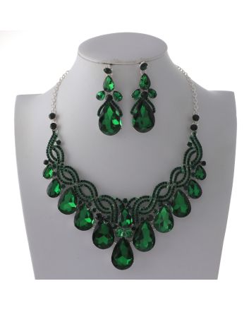 Rhinestone Necklace Set 