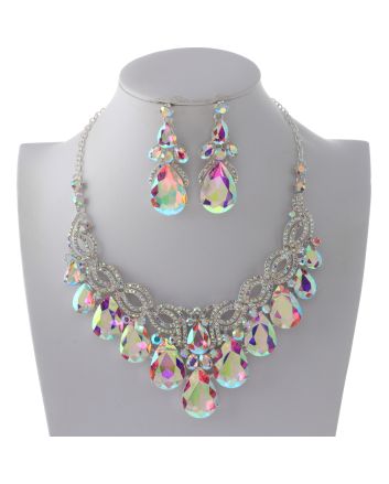 Rhinestone Necklace Set 
