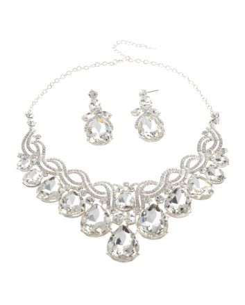 Rhinestone Necklace Set 