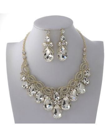 Rhinestone Necklace Set 