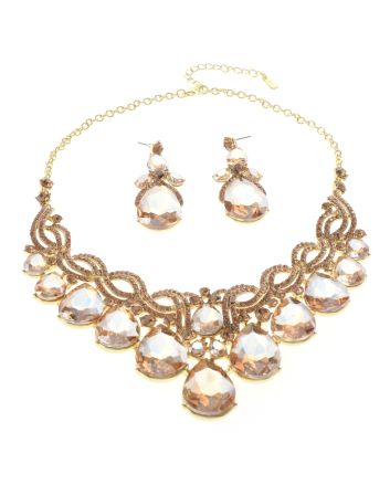 Rhinestone Necklace Set 