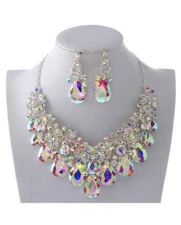 Rhinestone Necklace Set 