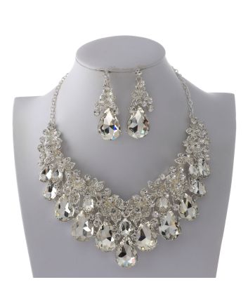 Rhinestone Necklace Set 