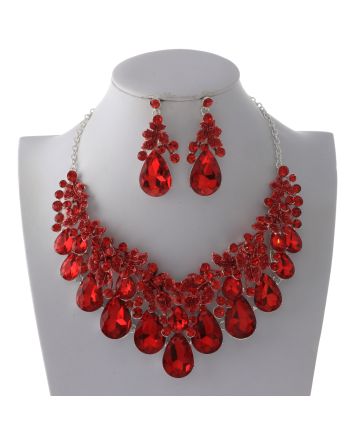 Rhinestone Necklace Set 