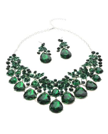 Rhinestone Necklace Set 