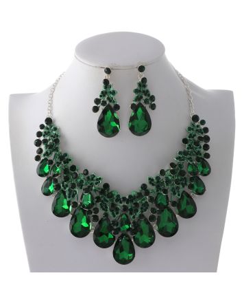 Rhinestone Necklace Set 