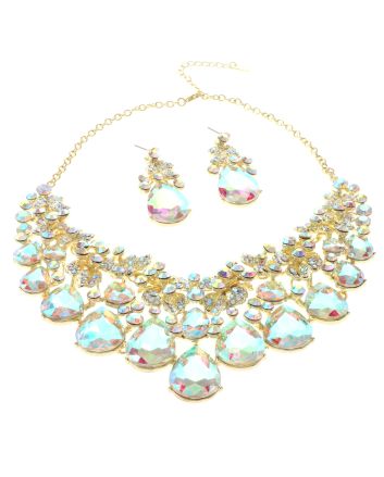 Rhinestone Necklace Set 