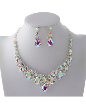 Rhinestone Necklace Set 