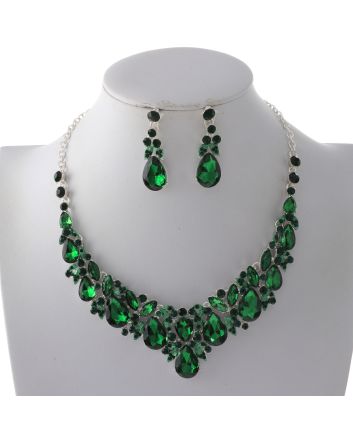 Rhinestone Necklace Set 