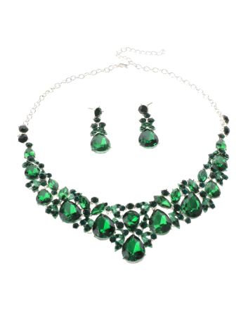 Rhinestone Necklace Set 