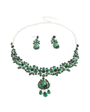 Rhinestone Necklace Set 