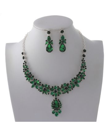Rhinestone Necklace Set 