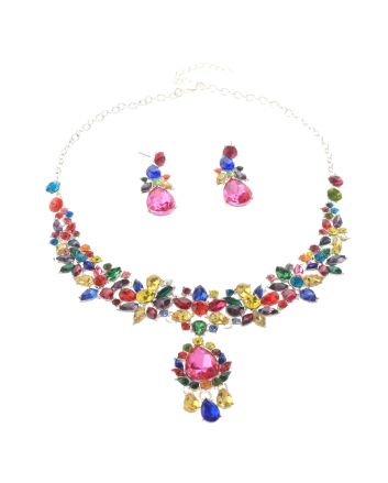 Rhinestone Necklace Set 